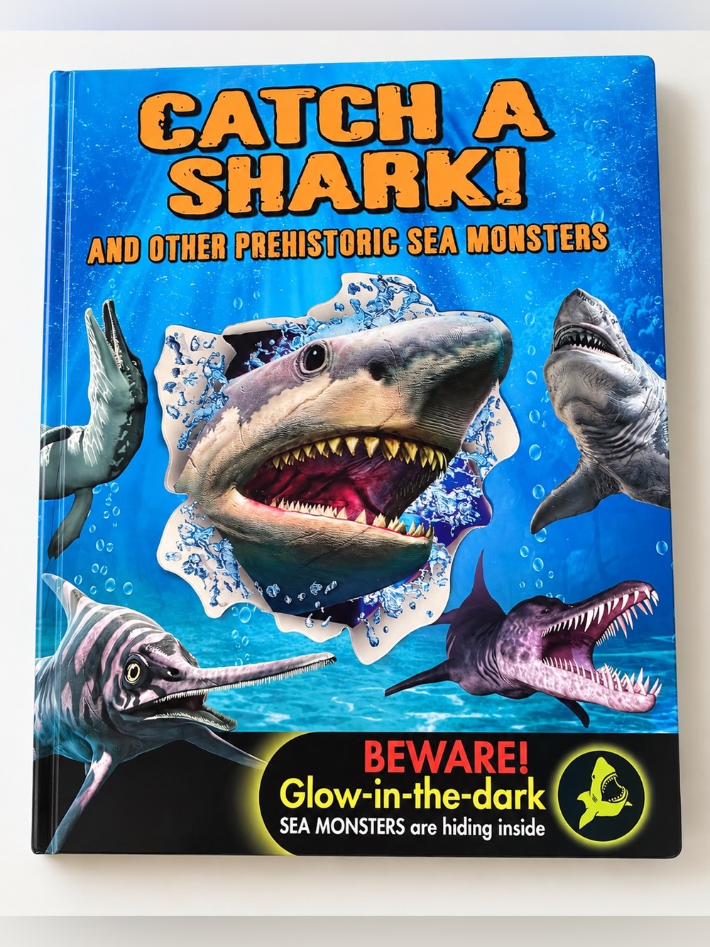 🧨 3 for $25❗️💰Catch a Shark! Prehistoric Sea Monsters Glow-in-the-Dark Book